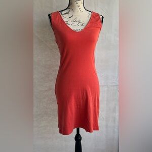 Moda by Victoria’s Secret, Ribbed, deep Orange color, Midi Dress size-Small
